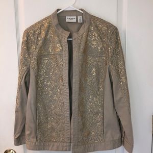 Lace and Khaki Jacket